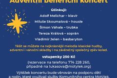 Pozvání na Adventní benefiční koncert pro Motýlek