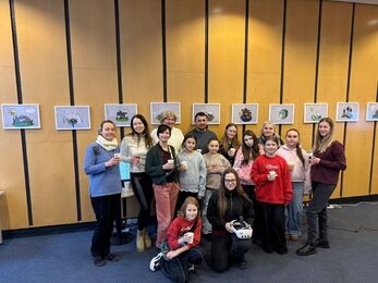 Výstava dětí z Motýlku v centru Prahy