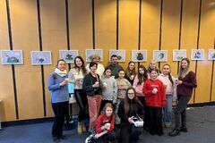 Výstava dětí z Motýlku v centru Prahy