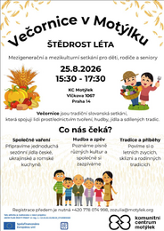 Pozvánka na Večornici v Motýlku – Štědrost léta